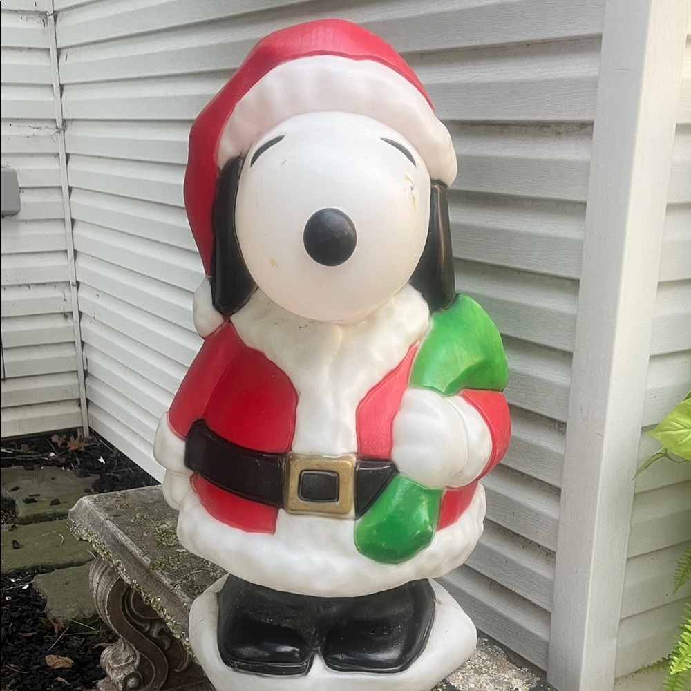Santa Snoopy Holiday Decoration
